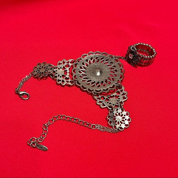 Vintage VCLM Chain Ring Bracelet Mandala - Picture 7 of 15